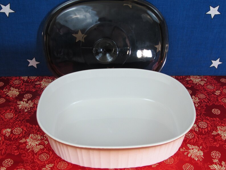 Corning Ware F2B French White Bisque Oval Roaster Casserole Etsy