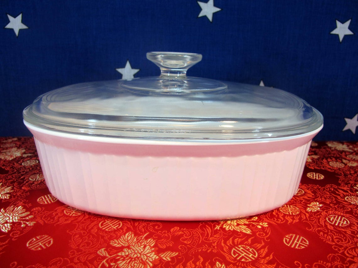 Corning Ware F-2-B French White Oval Casserole Baking Dish 2.8 | Etsy