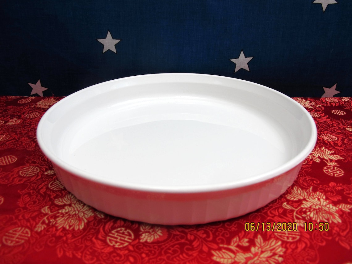 Corning Ware F3B French White Round Quiche Tart Pan Baking Etsy