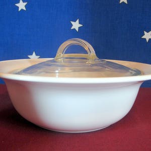 Corning Ware Casual Elegance L-23 White Floral Flora Round Casserole Serving Platter