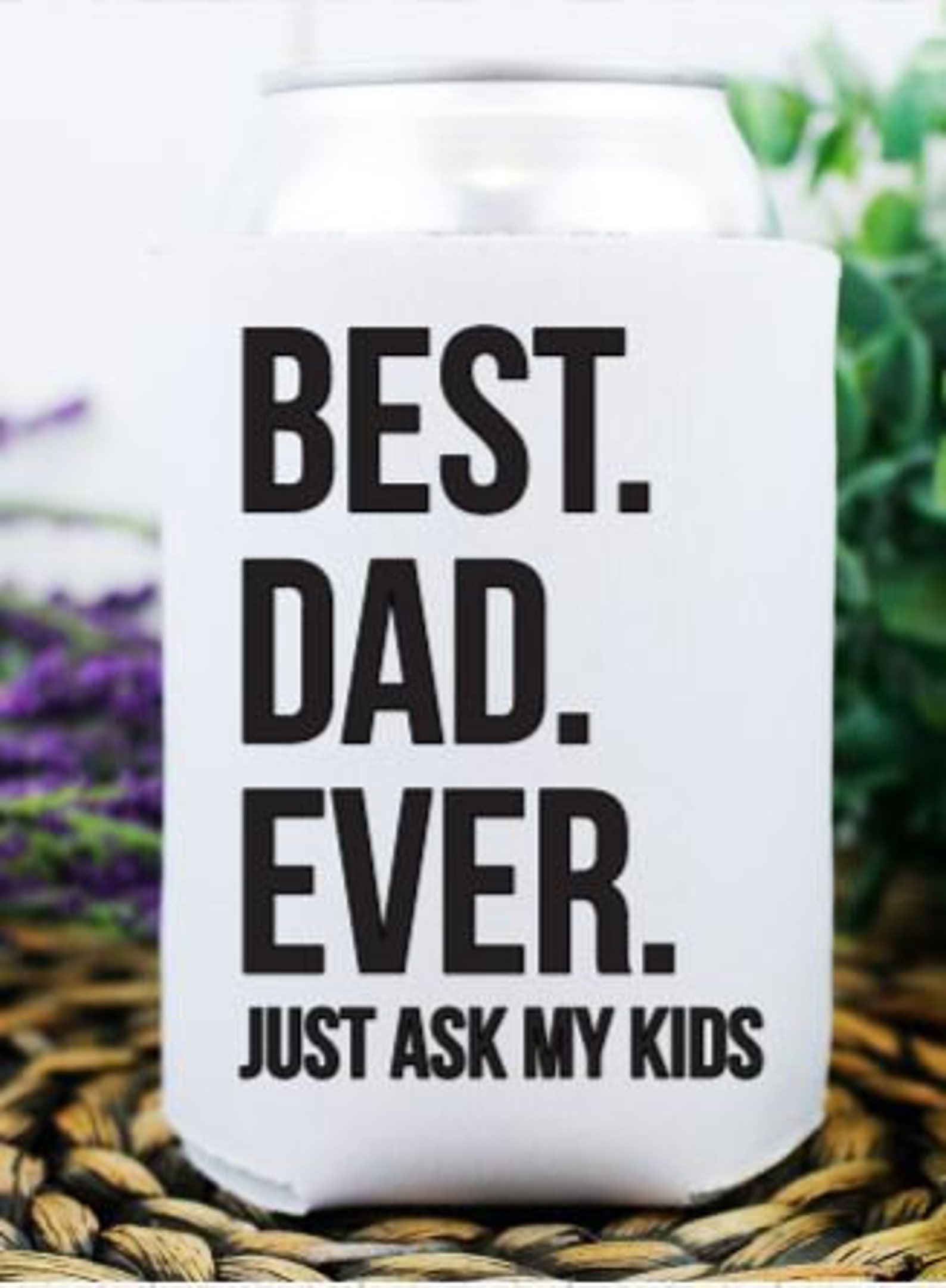 Best Dad Ever Can Cooler Koozie Cozie Keeps Your Beer/soda Etsy