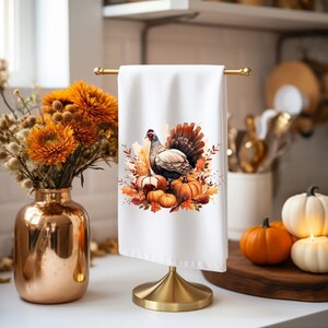 Chicken Kitchen Towel, Chicken Hand Towel, Dish Towel, Hand Towel, Waffle Weave Towel, Fall Dish Towel