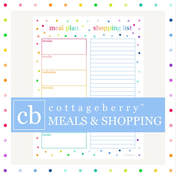 meal planner dinner planner meal planning printable dinner etsy