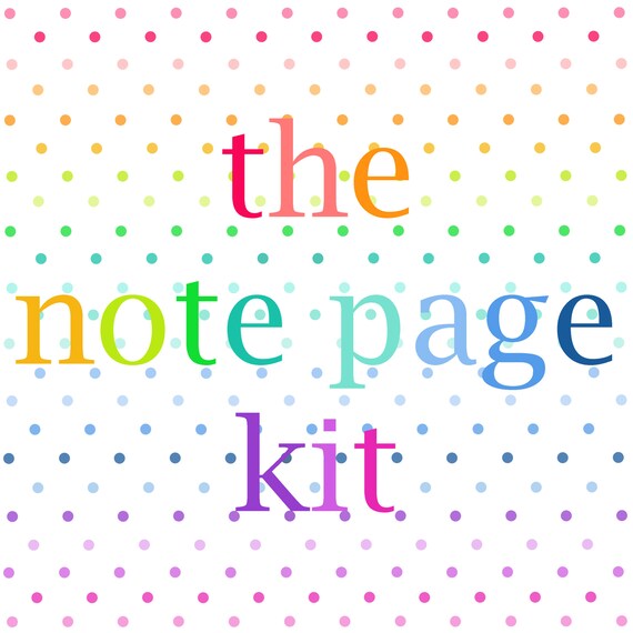 NOTE PAGES Printable Lined Journal Planner Notebook Sheets | Etsy