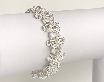 Chainmaille Sterling Silver Bracelet