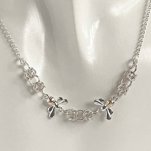 Sterling Silver Bee Wasp Chainmaille Necklace ** Last one Available **