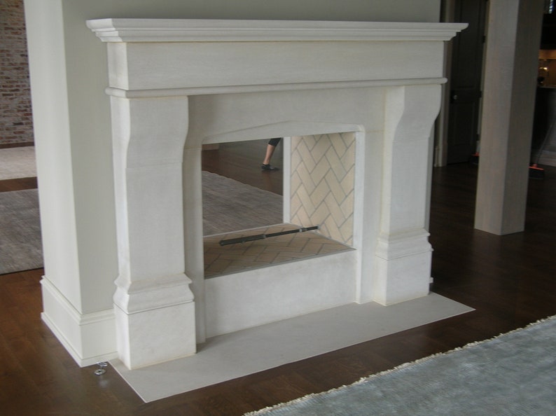 Stone Fireplace Indiana Limestone Etsy