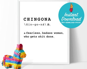 CHINGONA definition, LatinX, Digital Download
