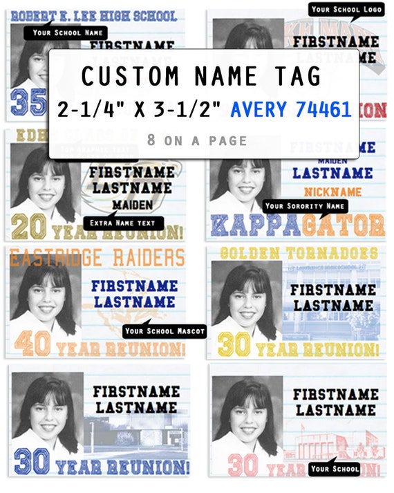 Custom Name Digital Download High School Reunion Etsy Custom Name Digital Download High School Reunion Etsy
