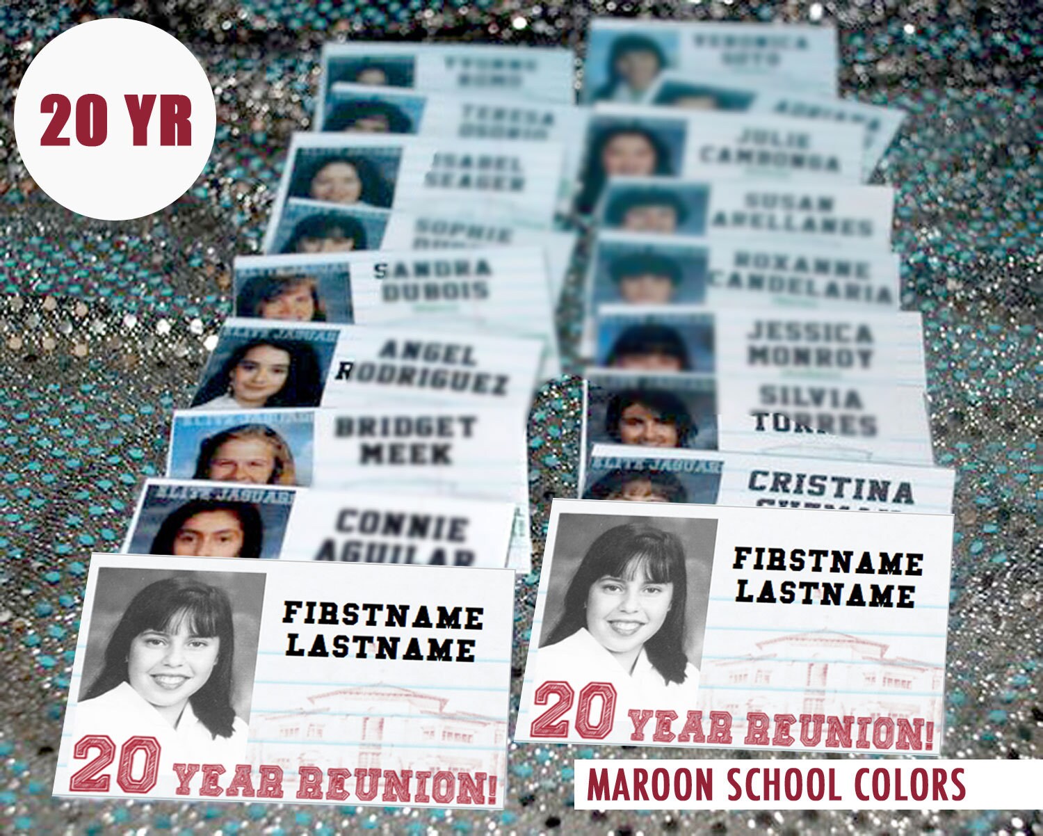 Year Maroon Digital Download High School Reunion Name Etsy India