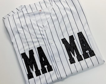 Embroidered MAMA Baseball Jersey