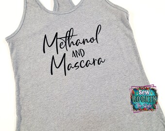 Methanol and Mascara, Women's Ideal Fitted Tank Top, Race Track Life, Race Wife, Summer Racing