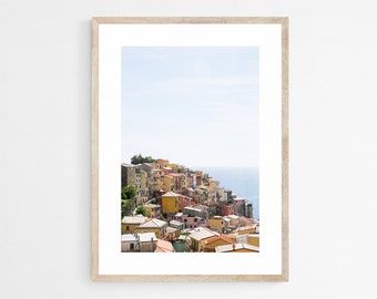 Cinque Terre Italy Travel Photography - Large Format Wall Art - Italy Photography Print - Colorful Wall Decor - Manarola Art Print