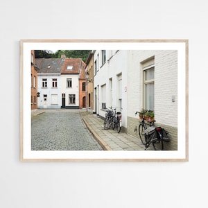 Stampa di Bruges Belgio, Fotografia di viaggio in Europa, Arte murale neutra