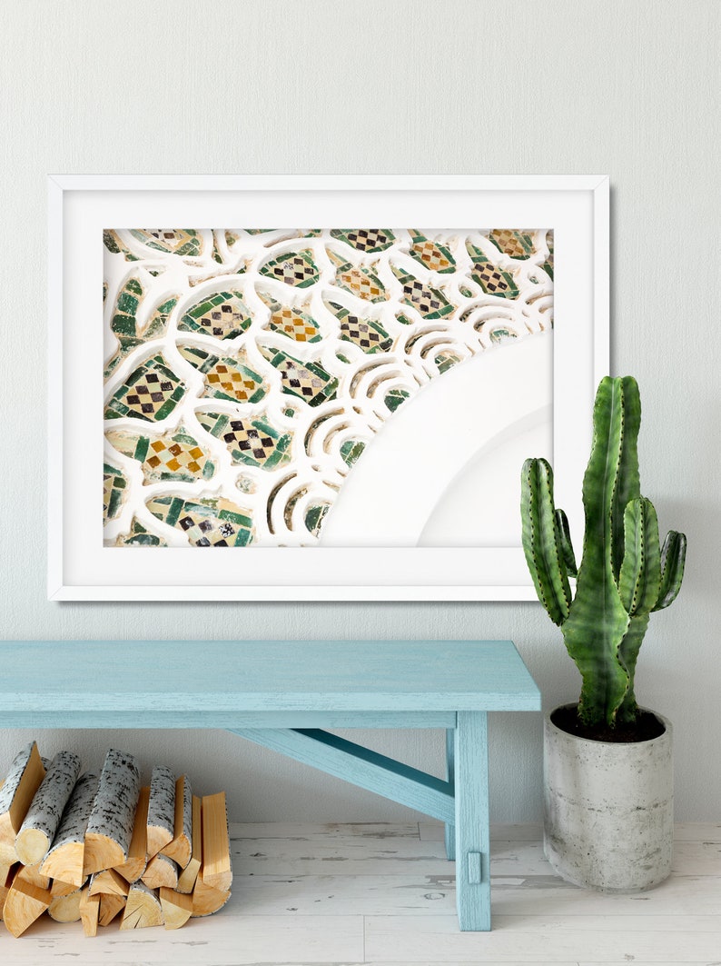 Moroccan Tile Wall Art Morocco Canvas Print 30x40 Print Etsy Israel