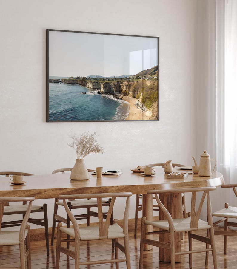Pismo Beach Print, California Coast Seascape, Beach House Decor, Coastal Photo image 3
