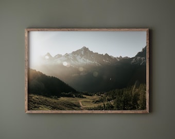 Chamonix France Mountain Landscape Fine Art Photography Print by Heather Deffense