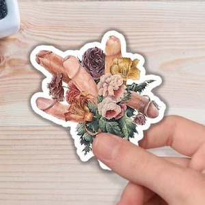 Bouquet of Dicks Sticker, 3 inch