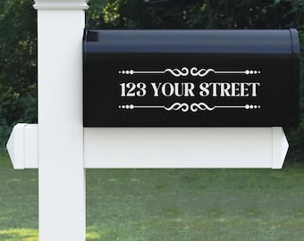Mailbox Decal - Personalized Address Vinyl Decal for Mailbox
