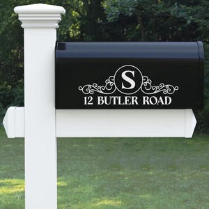 Mailbox Decal - Personalized Address Vinyl Decal for Mailbox