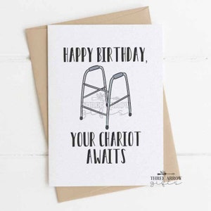 Your Chariot Awaits Birthday Card