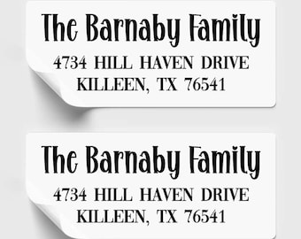 Custom Return Address Labels | Personalized Address Sticker Set | Wedding Address Labels