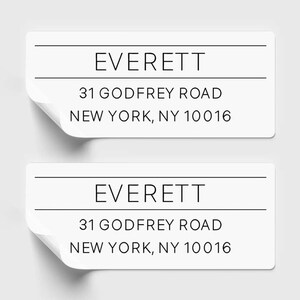 Personalized Last Name Return Address Labels,  Custom Address Stickers, Wedding Address Labels