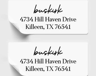 Personalized Last Name Return Address Labels,  Custom Address Stickers, Wedding Address Labels