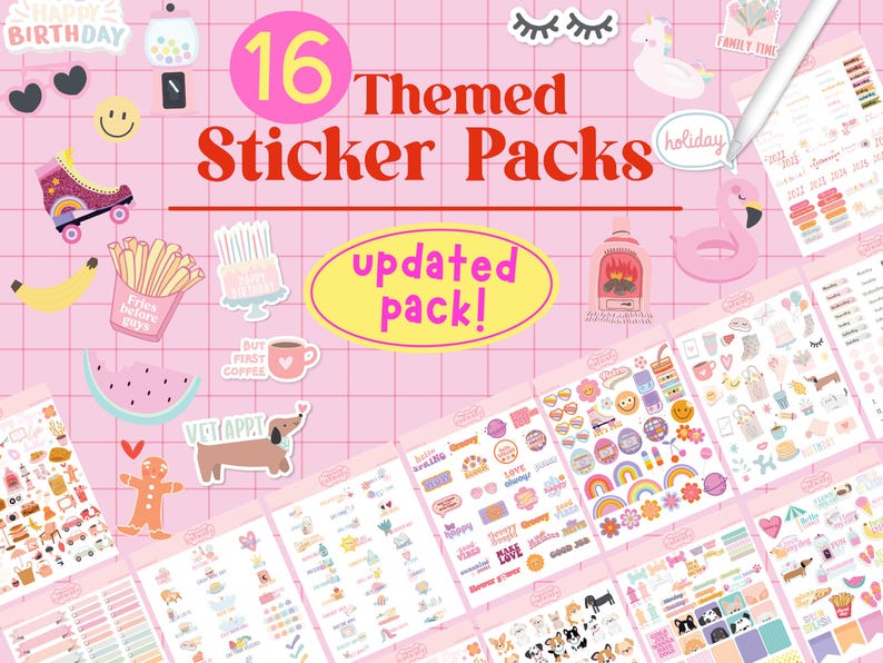 2026 Digital Planner Stickers Bundle | +3000 Whole Shop Digital ...