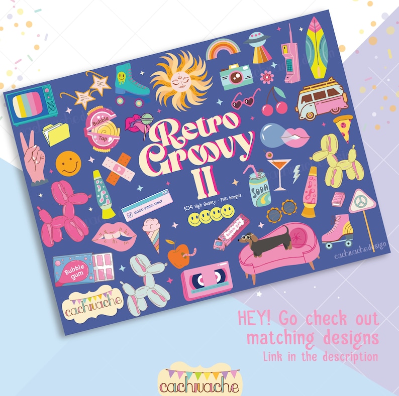 Retro clipart - Edition 2. Cachivachedesign
