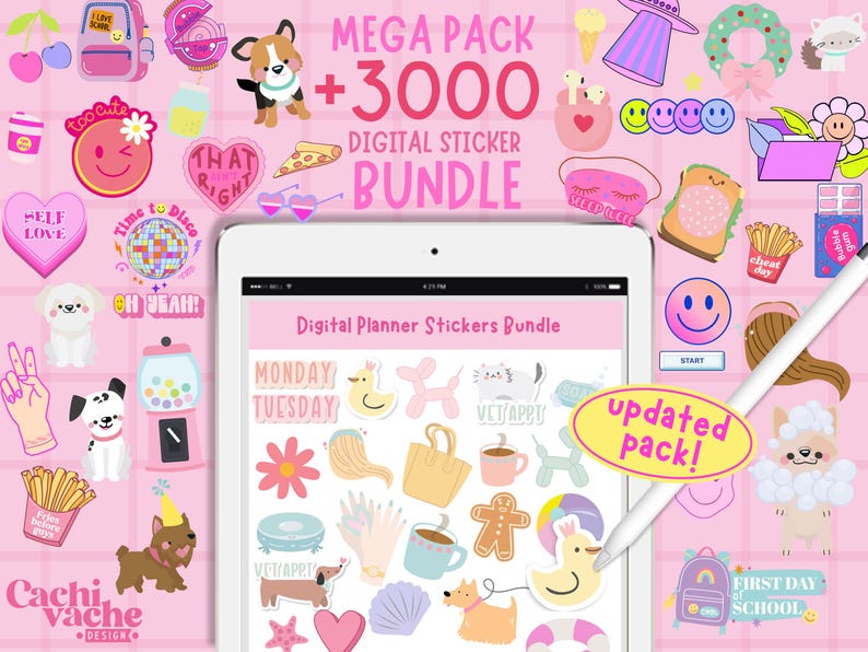 2026 Digital Planner Stickers Bundle | +3000 Whole Shop Digital ...