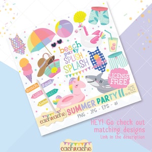 summer party clipart