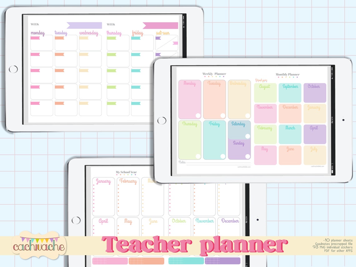 Back to School Digital Planner Bundle for Teachers, Back to School ...