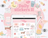 Everyday Digital Planner Stickers, Daily Stickers, Digital Planner Stickers for GoodNotes, Png Pre-cropped Stickers, Girly Sticker book