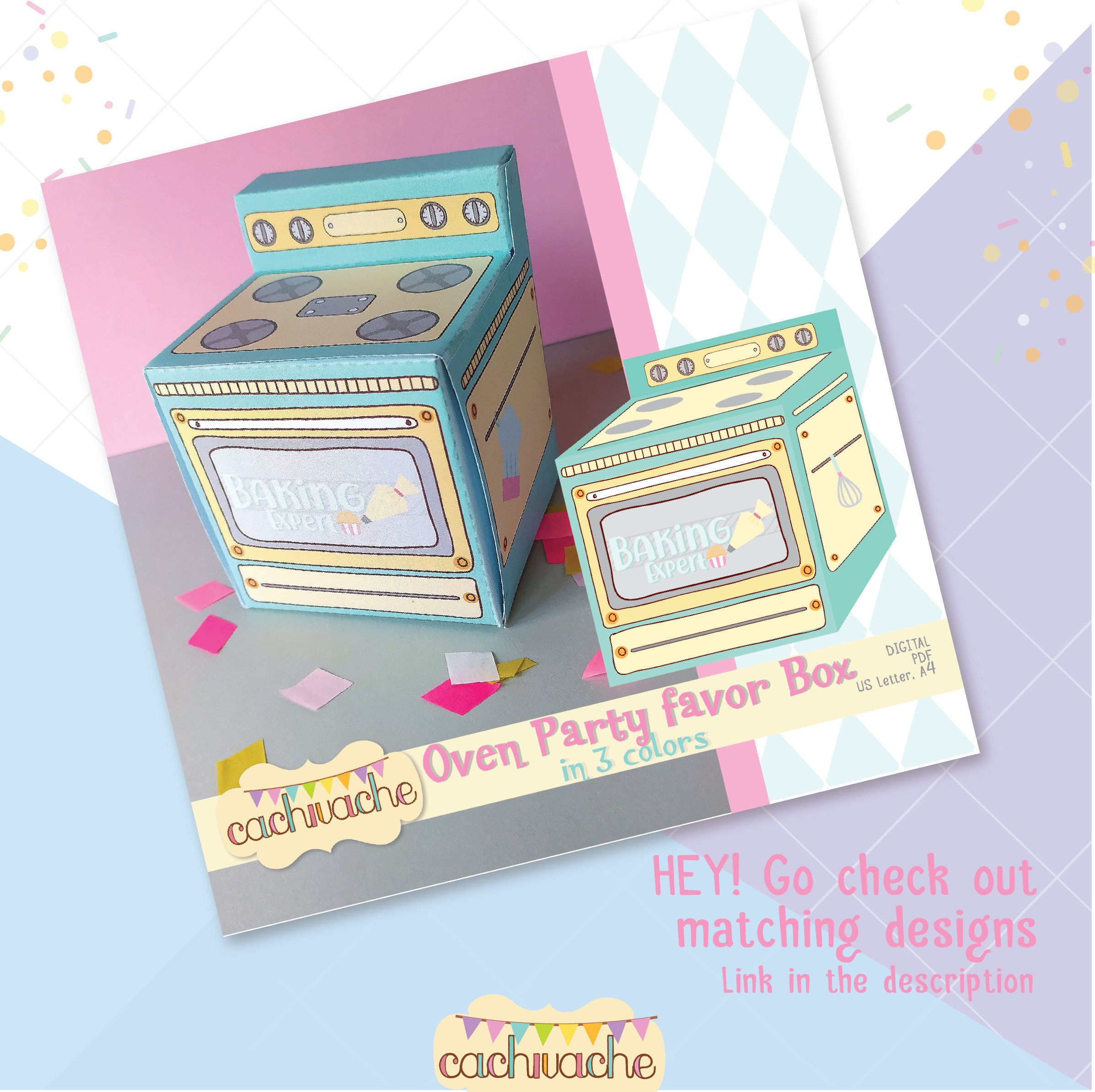 Ice Cream Truck Printable Box Party Favor Digital Box Party - Etsy