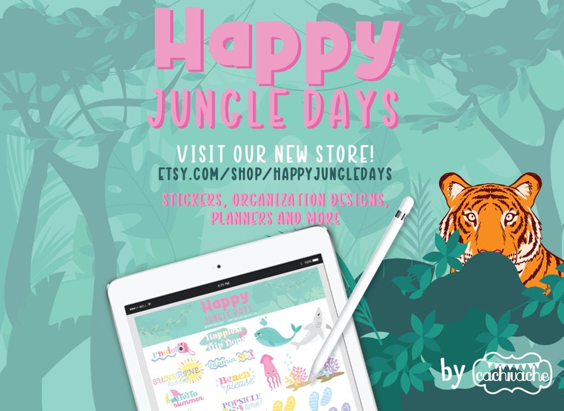 Visit us at happyjungledays.etsy.com