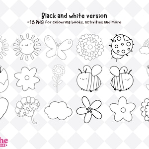 spring clipart bundle for teachers classroom crafts stickers