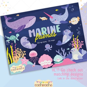 Sea animals clipart - cachivachedesign