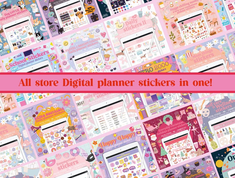 2026 Digital Planner Stickers Bundle | +3000 Whole Shop Digital ...