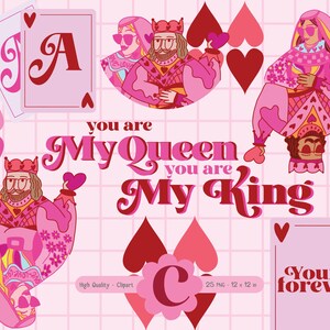 Clipart Saint-Valentin - 25 modèles de cartes de Saint-Valentin | Conception d'amour | Joyeuse Saint-Valentin | Clipart coquette - 25 fichiers PNG - téléchargement numérique
