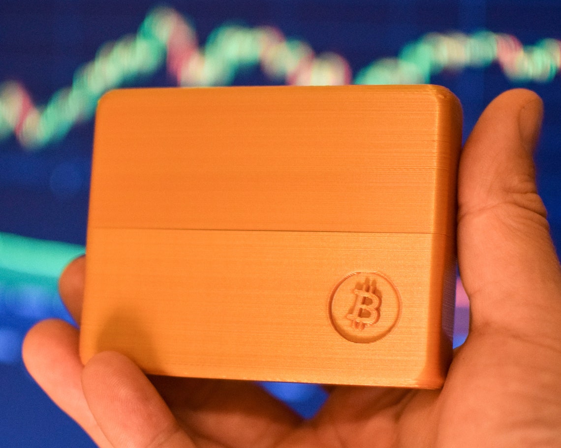 Bitcoin Wallet Crypto 3D Printed Wallet Slim Wallet | Etsy