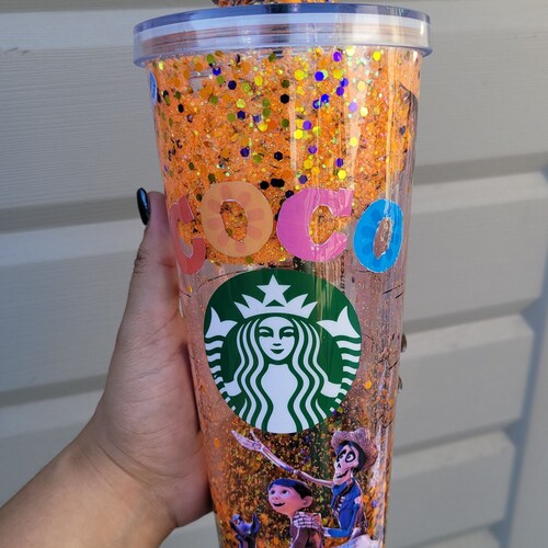 Kitchen & Dining Home & Living Starbucks fabric tumbler food safe Coffee glitter,epoxy