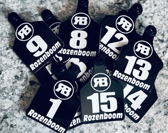 Custom Engraved Cattle Ear Tags – Weatherproof Livestock ID