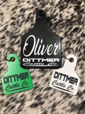 Custom Livestock Dog ID Tag/Keychains -  *Weatherproof* - *No Stickers*