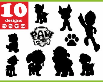 paw patrol vector etsy