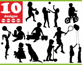 Download Kids Playing Svg Etsy