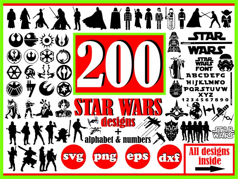 Download Star Wars svg file for cricut BUNDLE Disney svg Star Wars ...