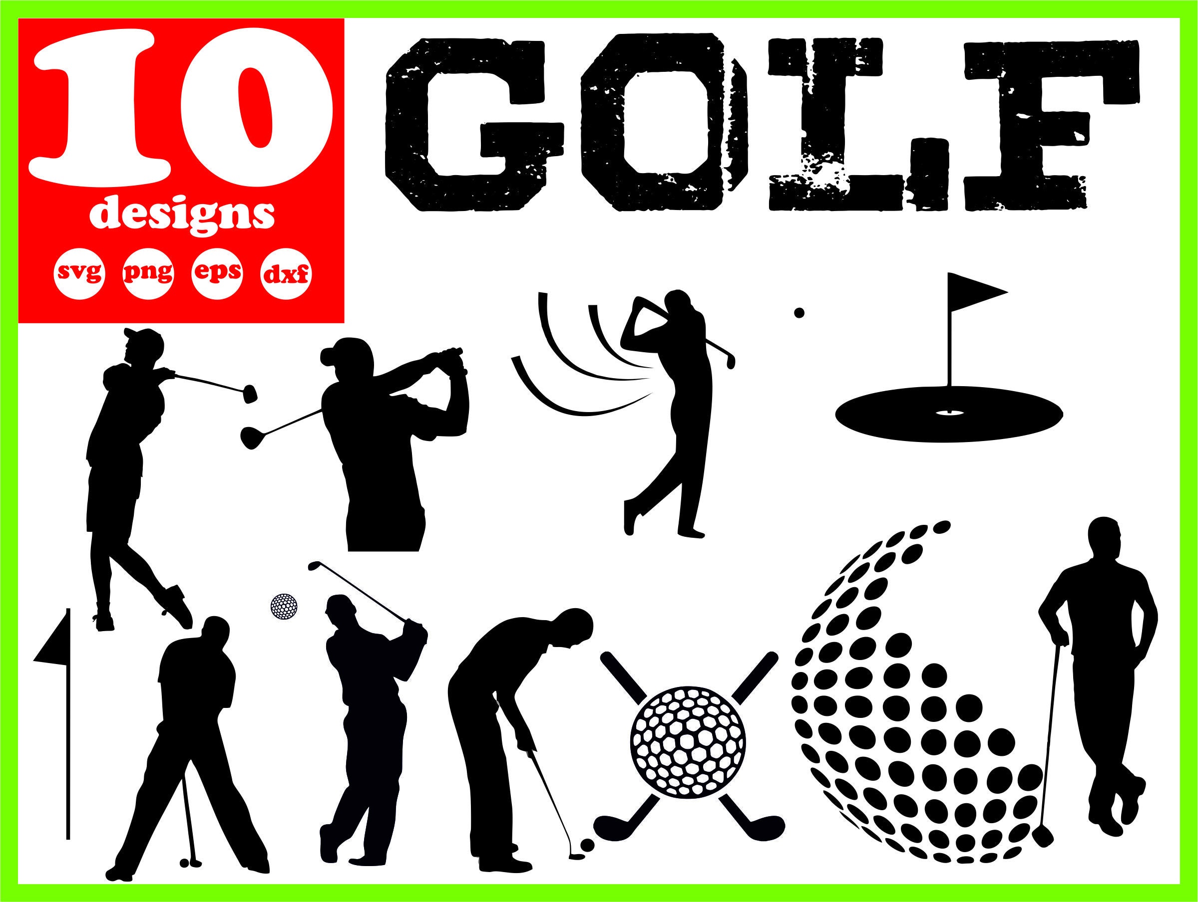 Download Golf Svg File Golf Vector Golf Decal Golf For Cricut Golf Etsy