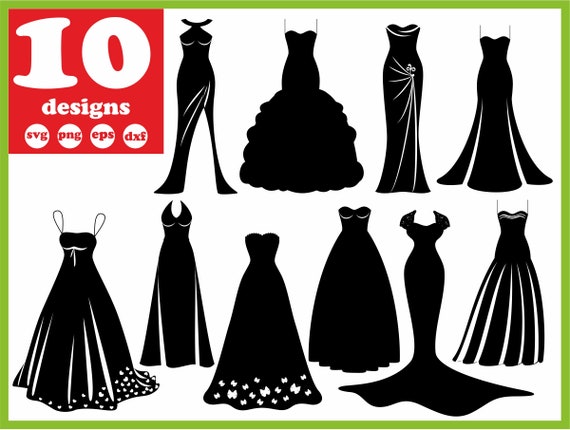 Free Free 51 Silhouette Wedding Dress Svg Free SVG PNG EPS DXF File
