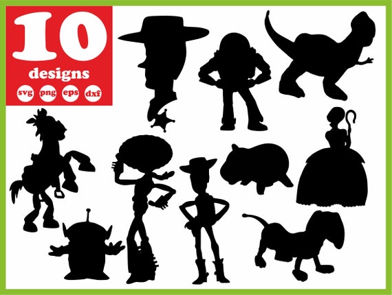 Download Toy Story Svg File Woody Birthday Digital Buzz Lightyear Download Silhouette Vector Decal For Cricut Clipart